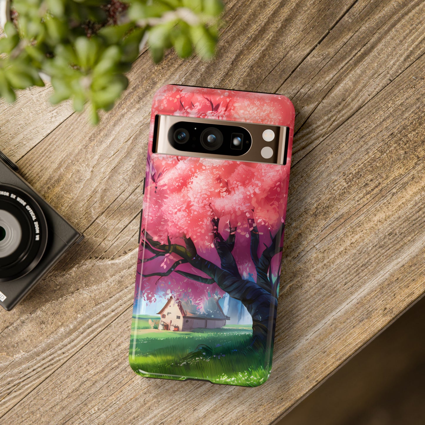 Idyllic Cherry Blossom and a Hut - Smartphone Tough Cases