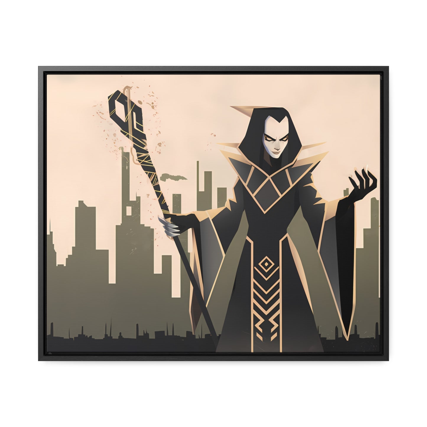 Shadow Sovereign of the Forsaken City - Gallery Canvas Wraps, Horizontal Frame