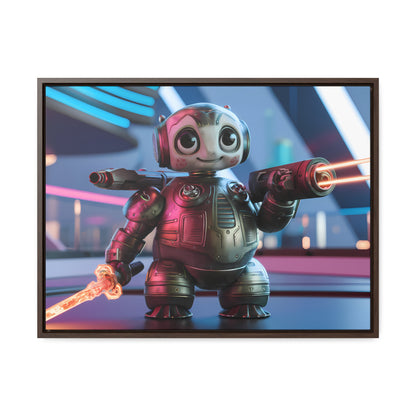 Galactic Guardian Bot - Gallery Canvas Wraps, Horizontal Frame