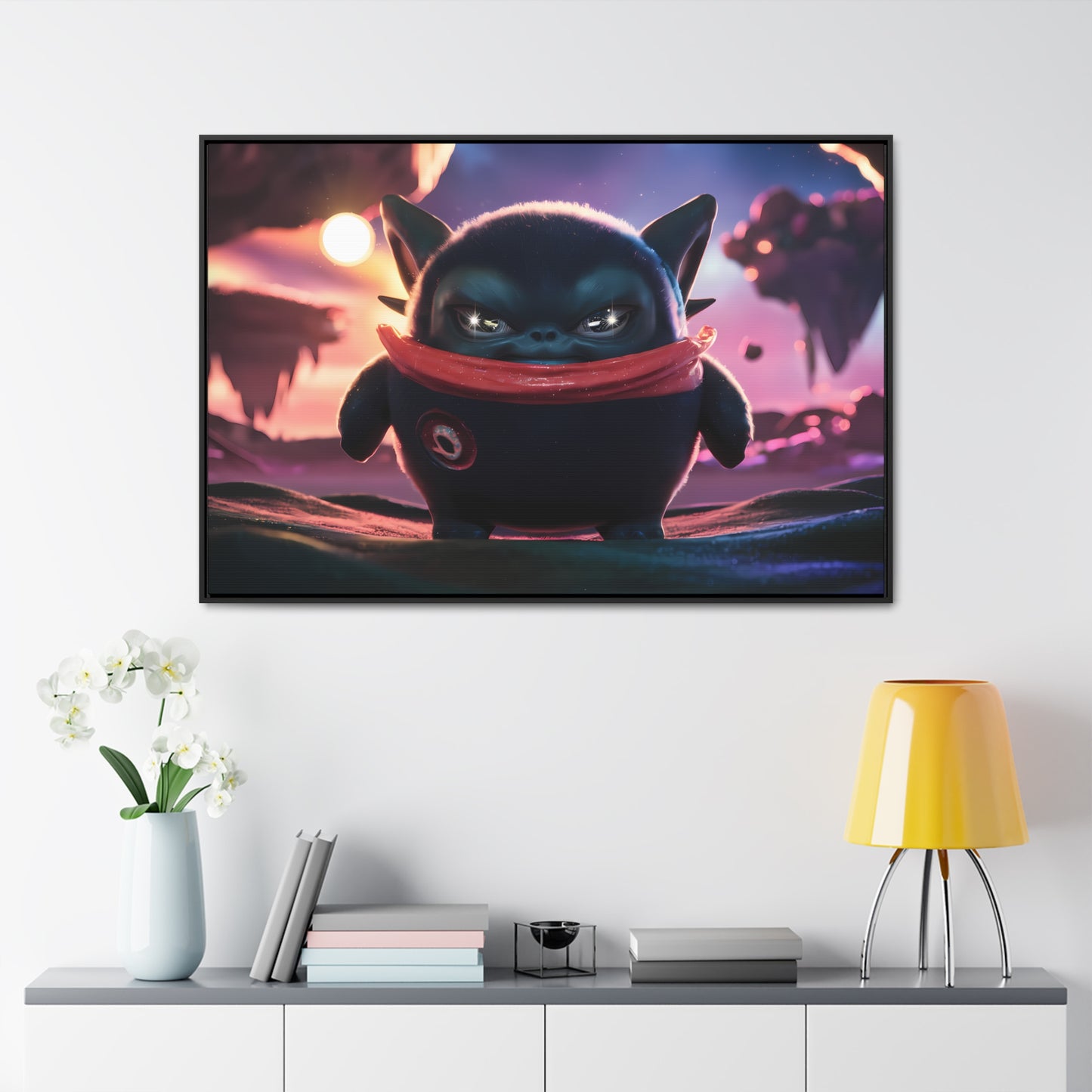 "Guardian of the Floating Isles" - Gallery Canvas Wraps, Horizontal Frame