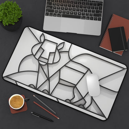 Geometric Lion Design - Desk Mat