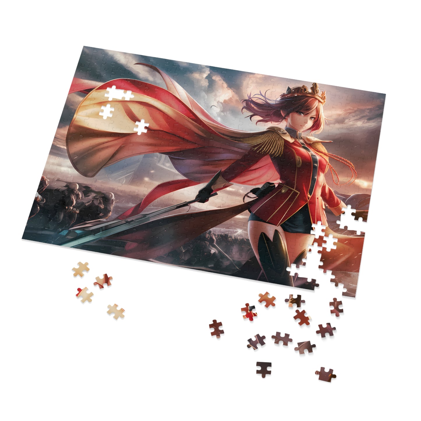 "Queen of the Crimson Dawn" - Jigsaw Puzzle (30, 110, 252, 500,1000-Piece)