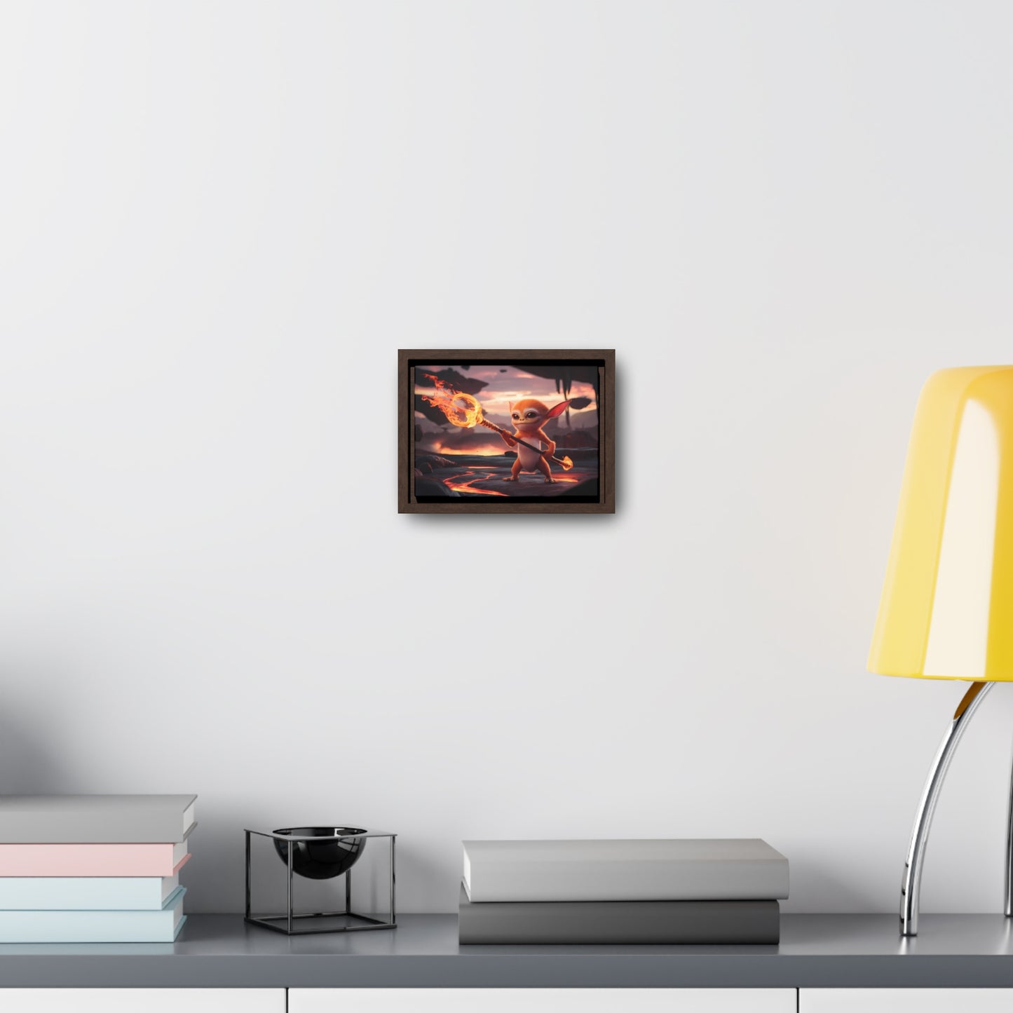 "Guardian of the Flame" - Gallery Canvas Wraps, Horizontal Frame