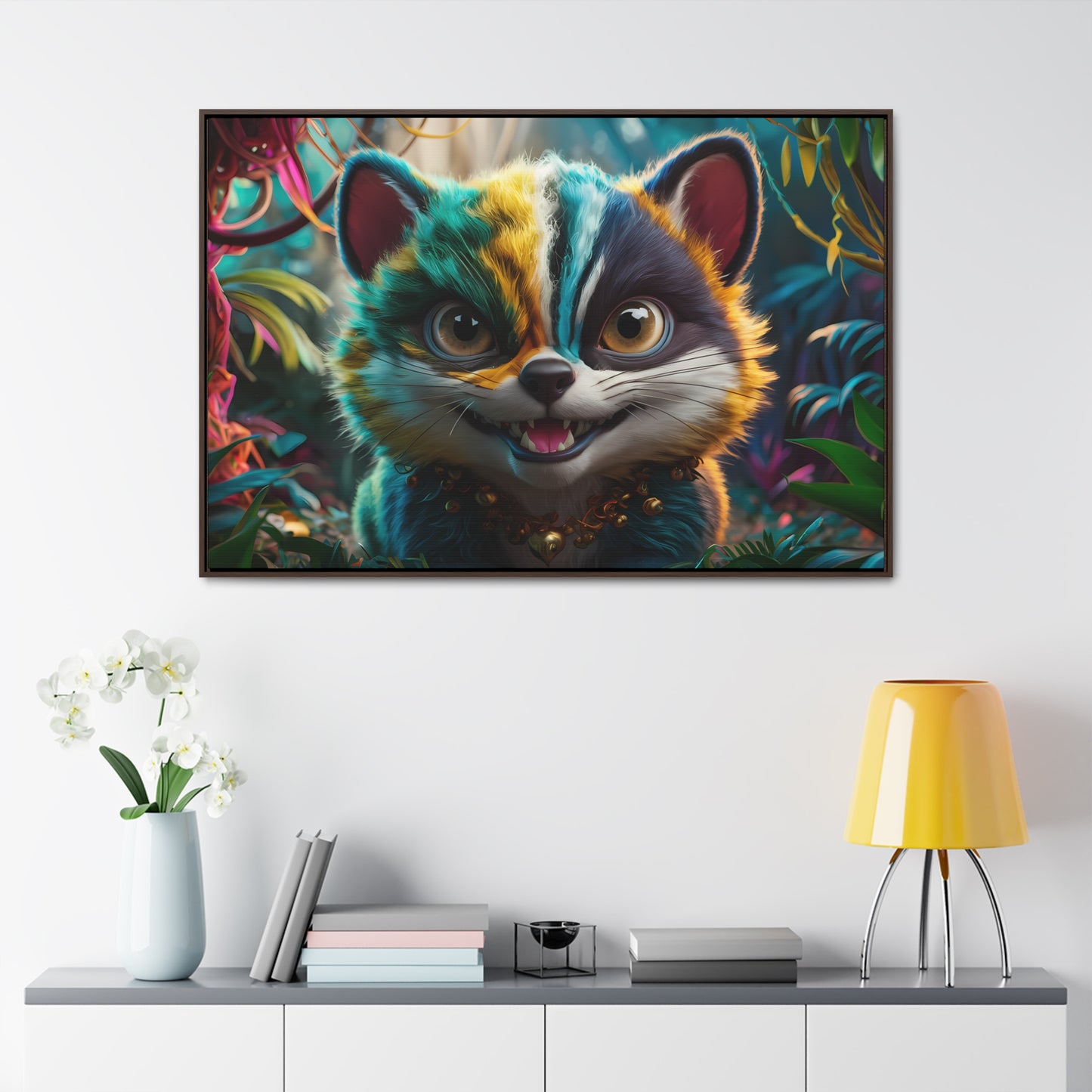 Jungle Mischief - Gallery Canvas Wraps, Horizontal Frame