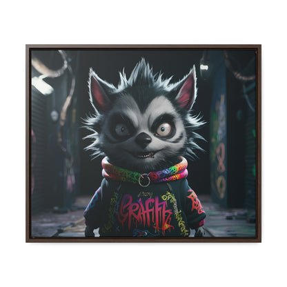 Urban Graffiti Rebel - Gallery Canvas Wraps, Horizontal Frame