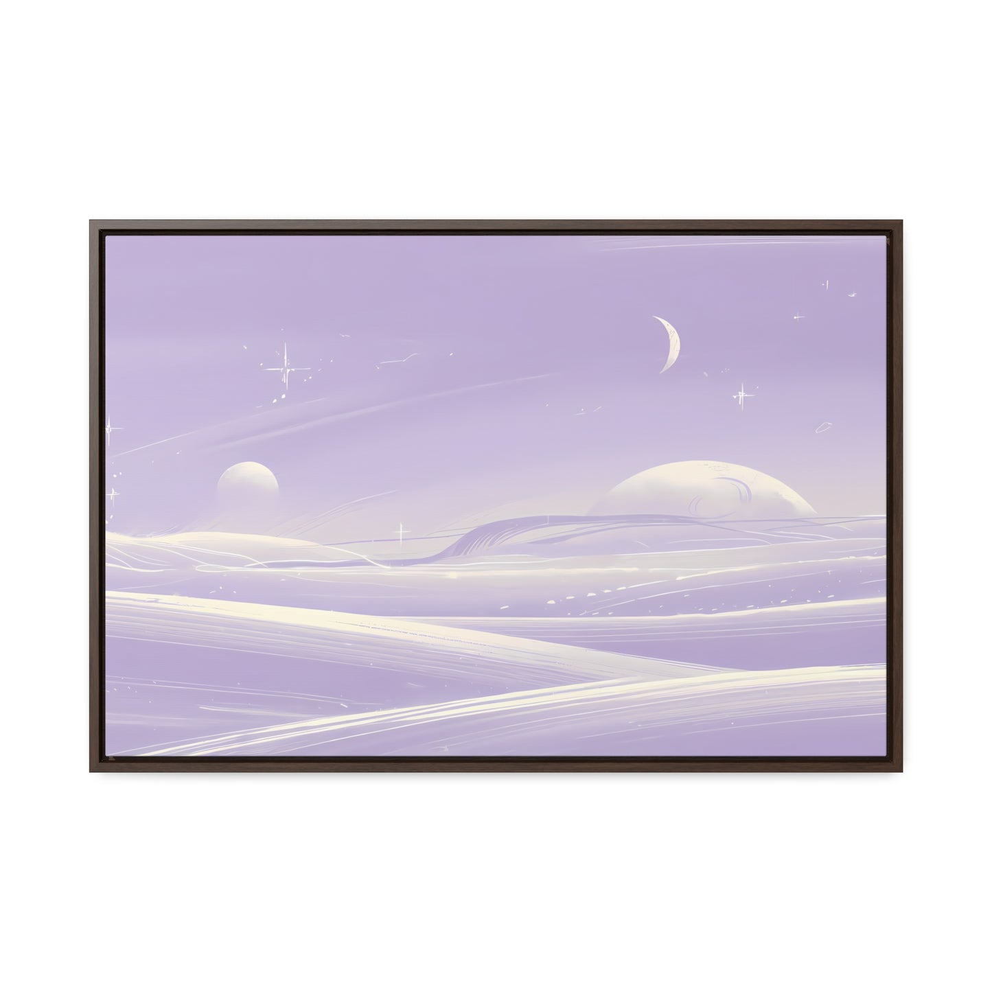 Ethereal Moonscape - Gallery Canvas Wraps, Horizontal Frame