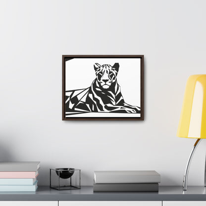 Majestic Geometric Tiger - Gallery Canvas Wraps, Horizontal Frame