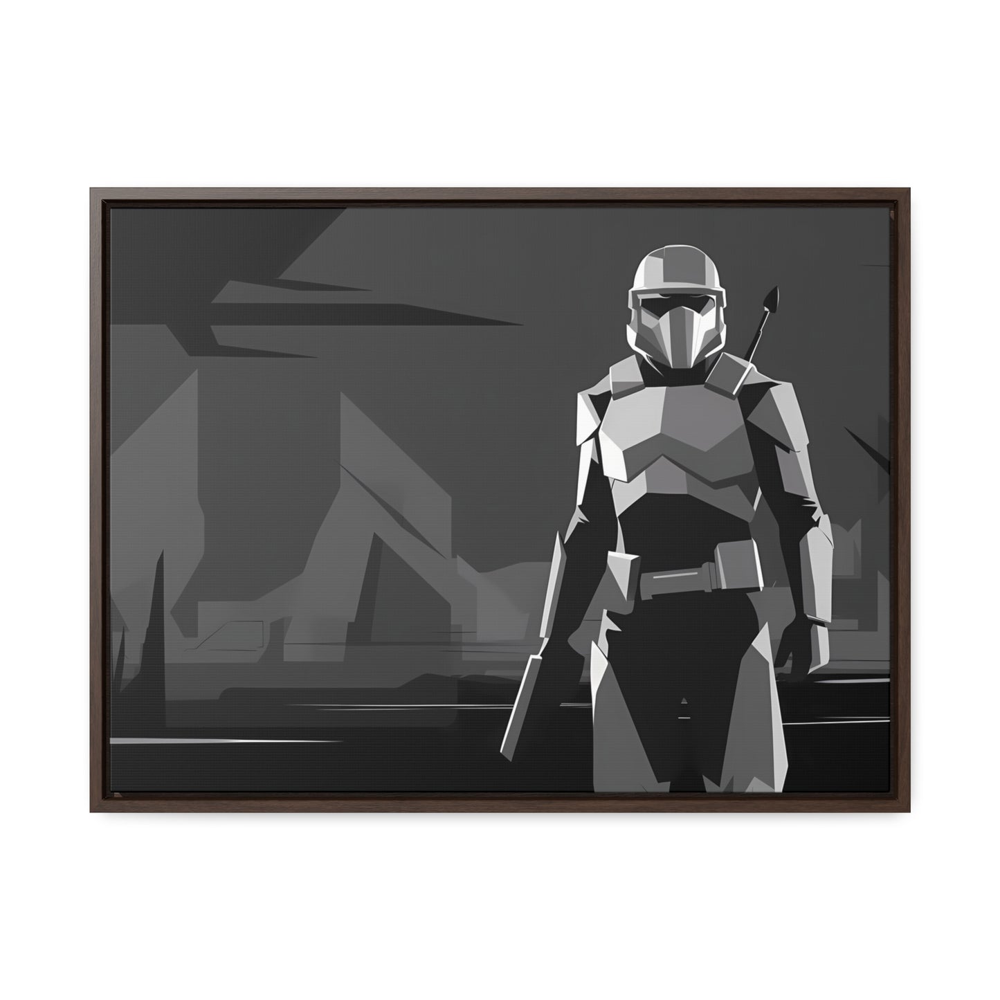 The Lone Protector - Gallery Canvas Wraps, Horizontal Frame