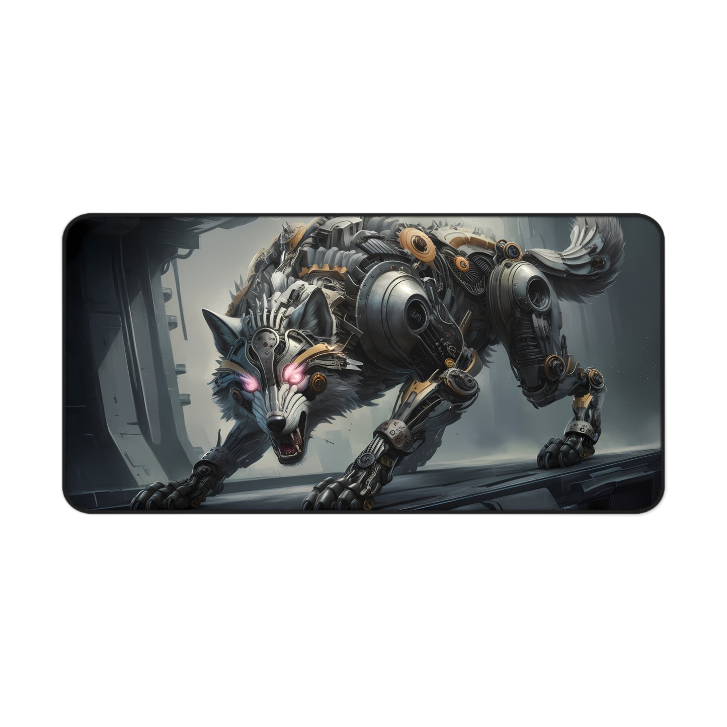 Mecha Wolf - Desk Mat