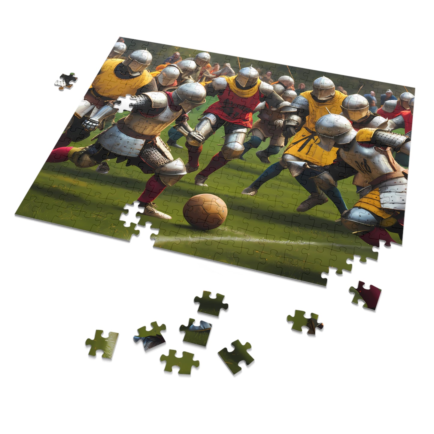 Knights of the Pitch: Medieval Football Frenzy - Jigsaw Puzzle (30, 110, 252, 500,1000-Piece)