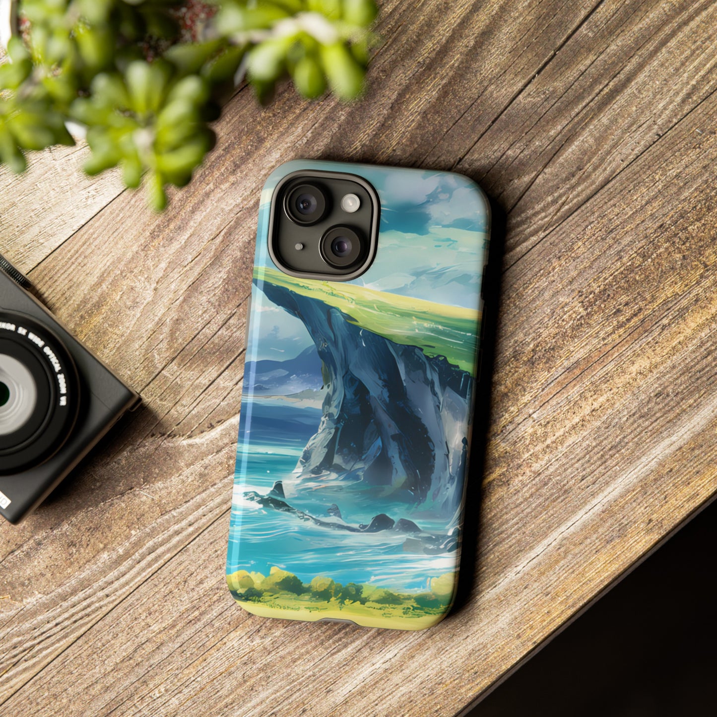 Anime Cliff by the Sea - Smartphone Tough Cases