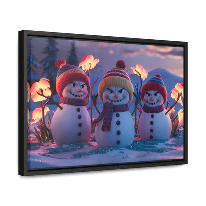 Frosty Troublemakers - Gallery Canvas Wraps, Horizontal Frame