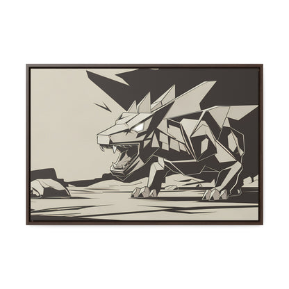 Raging Stone Guardian - Gallery Canvas Wraps, Horizontal Frame