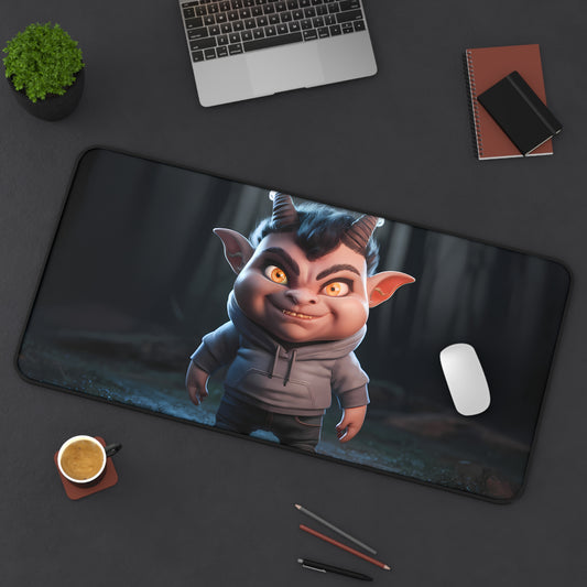 The Mischievous Forest Imp - Desk Mat