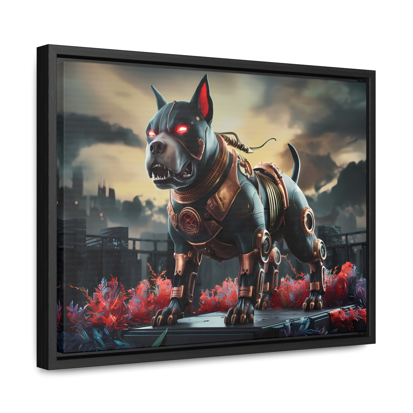 Cyberhound Sentinel - Gallery Canvas Wraps, Horizontal Frame