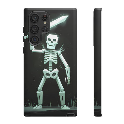 Geometric Skeleton Swordsman - Smartphone Tough Cases