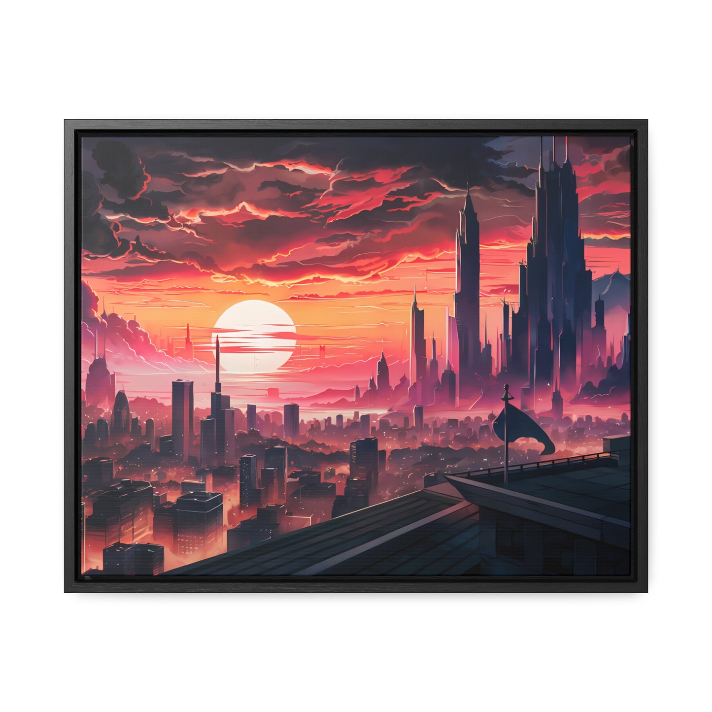 City of the Last Dawn - Gallery Canvas Wraps, Horizontal Frame