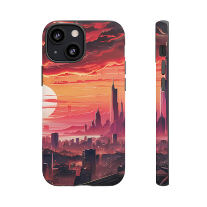 Anime City at Dawn - Smartphone Tough Cases