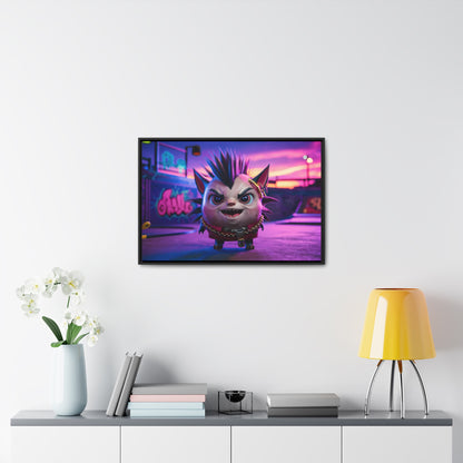 Punk Paws Unleashed - Gallery Canvas Wraps, Horizontal Frame