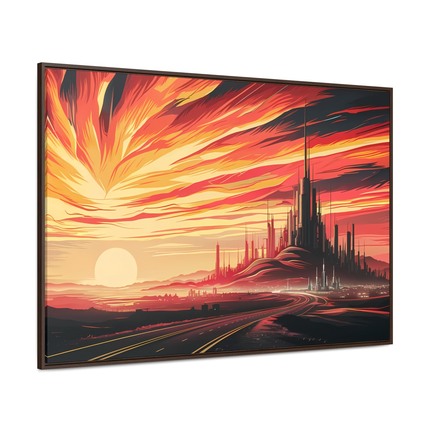 Twilight of the Metropolis - Gallery Canvas Wraps, Horizontal Frame