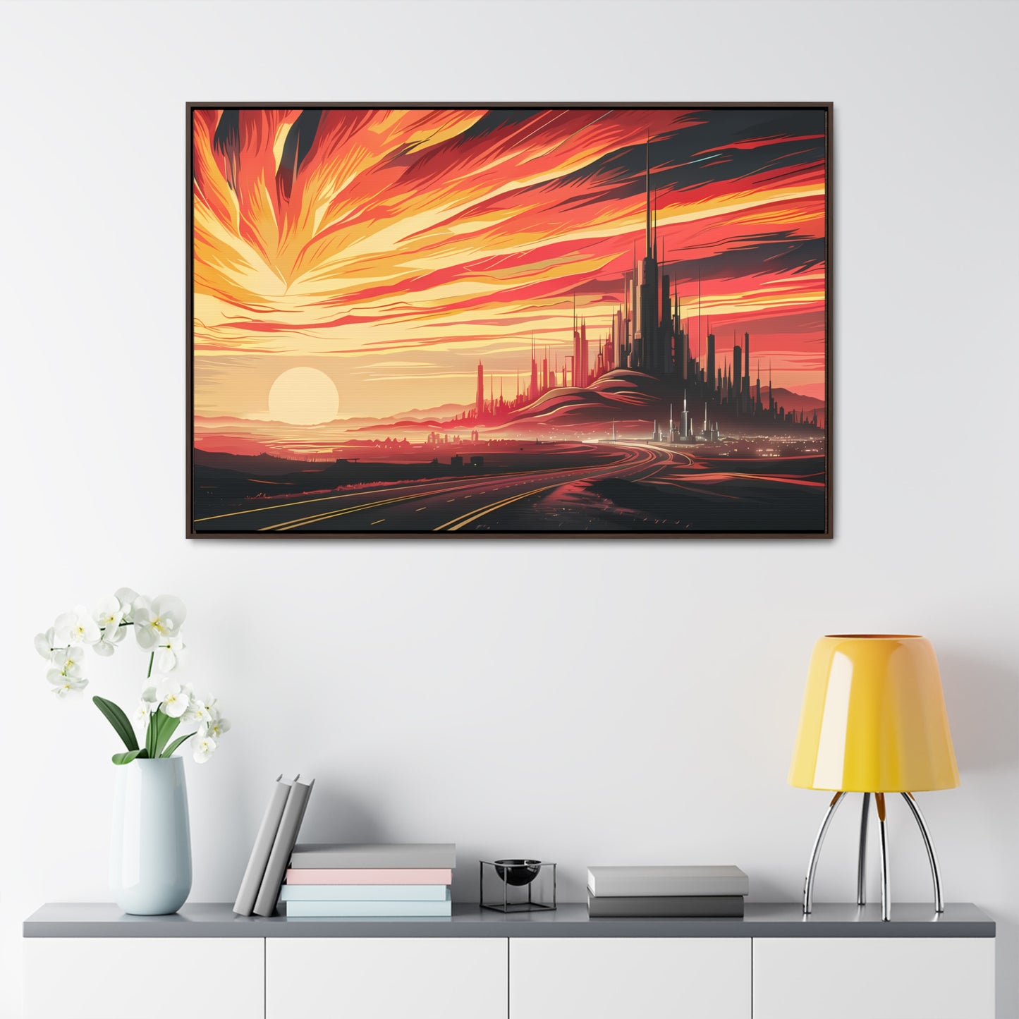 Twilight of the Metropolis - Gallery Canvas Wraps, Horizontal Frame