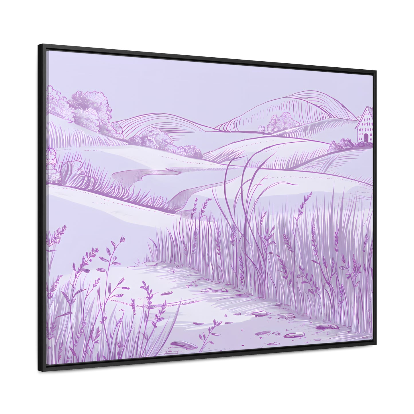 Whispers of the Lavender Hills - Gallery Canvas Wraps, Horizontal Frame