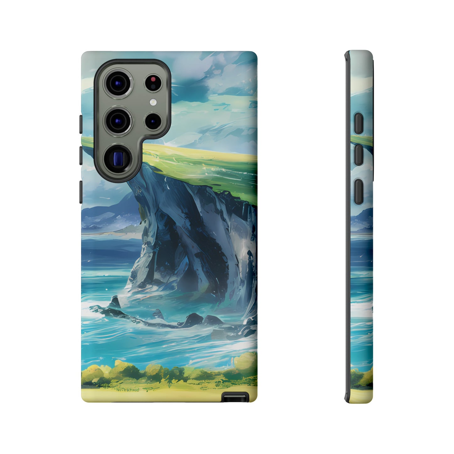 Anime Cliff by the Sea - Smartphone Tough Cases