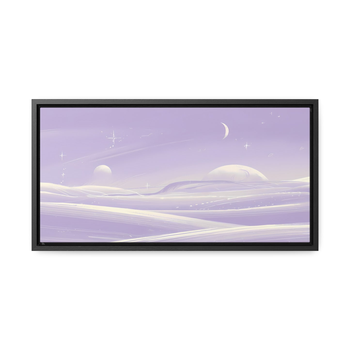 Ethereal Moonscape - Gallery Canvas Wraps, Horizontal Frame