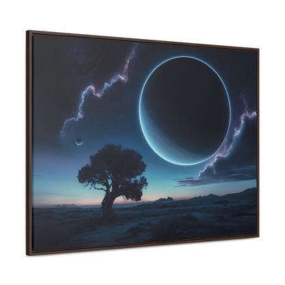 Eclipse of the Silent Horizon - Gallery Canvas Wraps, Horizontal Frame