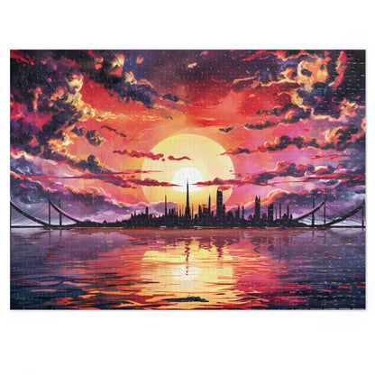 Anime Island City - Jigsaw Puzzle (30, 110, 252, 500,1000-Piece)