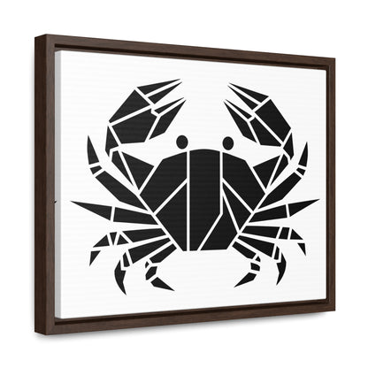 Geometric Crab Design - Gallery Canvas Wraps, Horizontal Frame