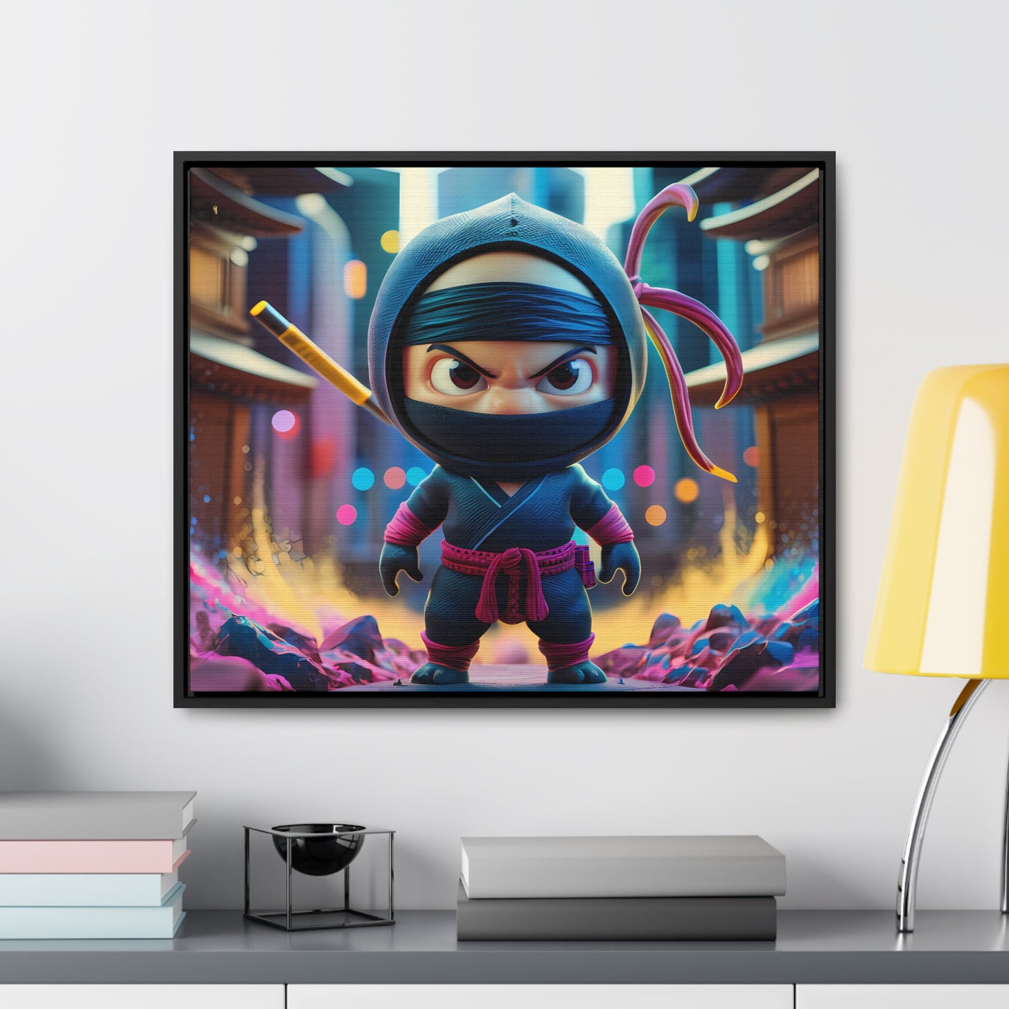 Tiny Ninja, Big Attitude - Gallery Canvas Wraps, Horizontal Frame