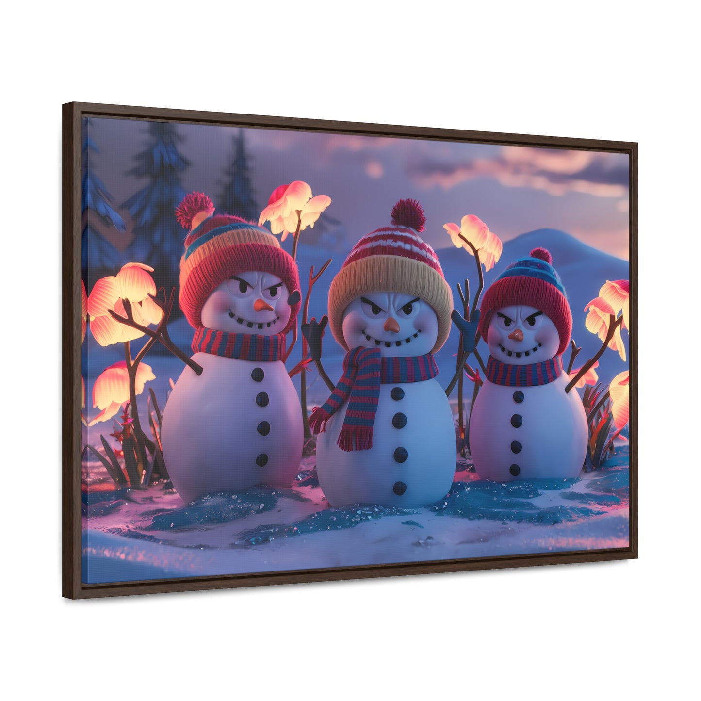 Frosty Troublemakers - Gallery Canvas Wraps, Horizontal Frame