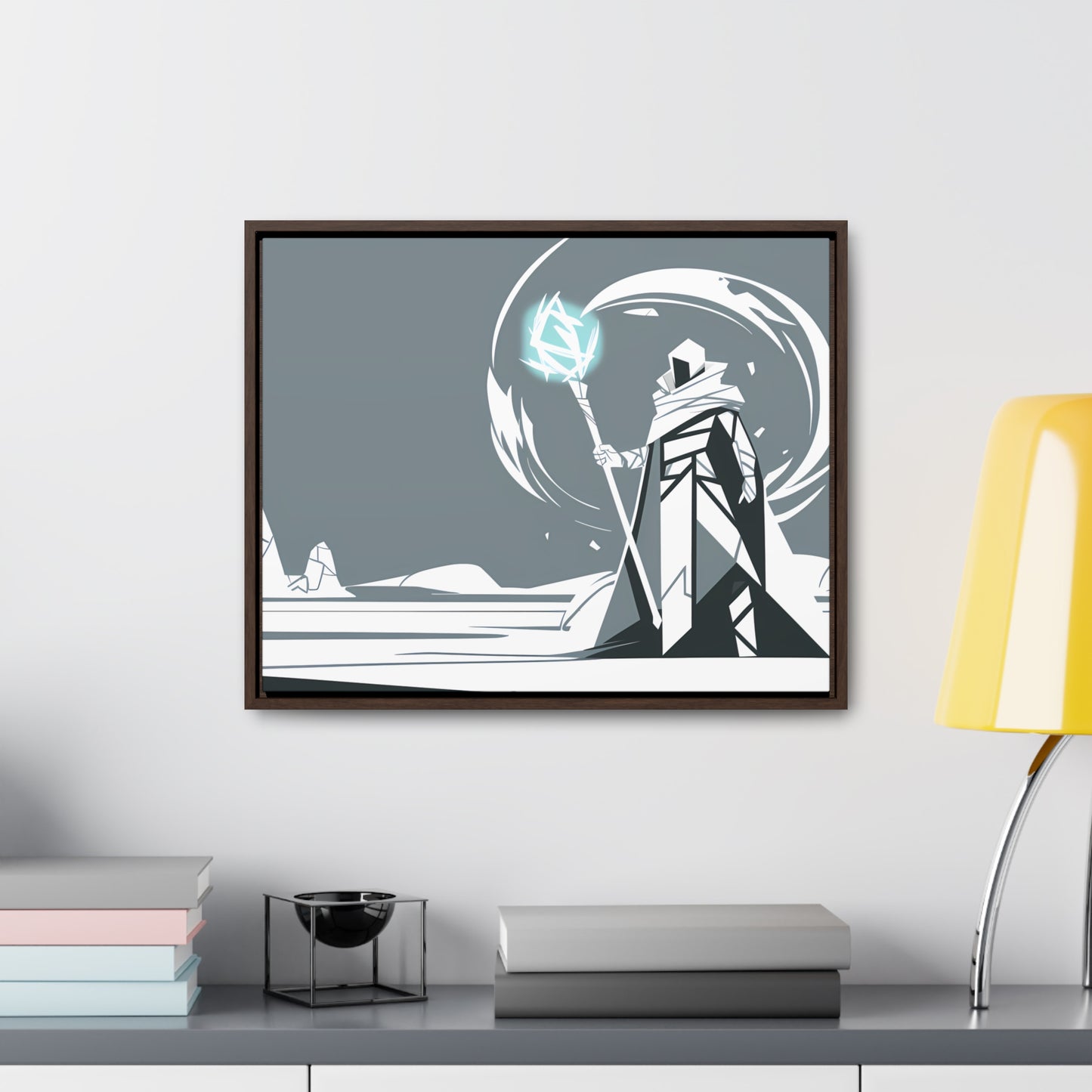 Mage of the Frozen Wastes - Gallery Canvas Wraps, Horizontal Frame