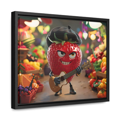 Strawberry Serenade in the Market - Gallery Canvas Wraps, Horizontal Frame