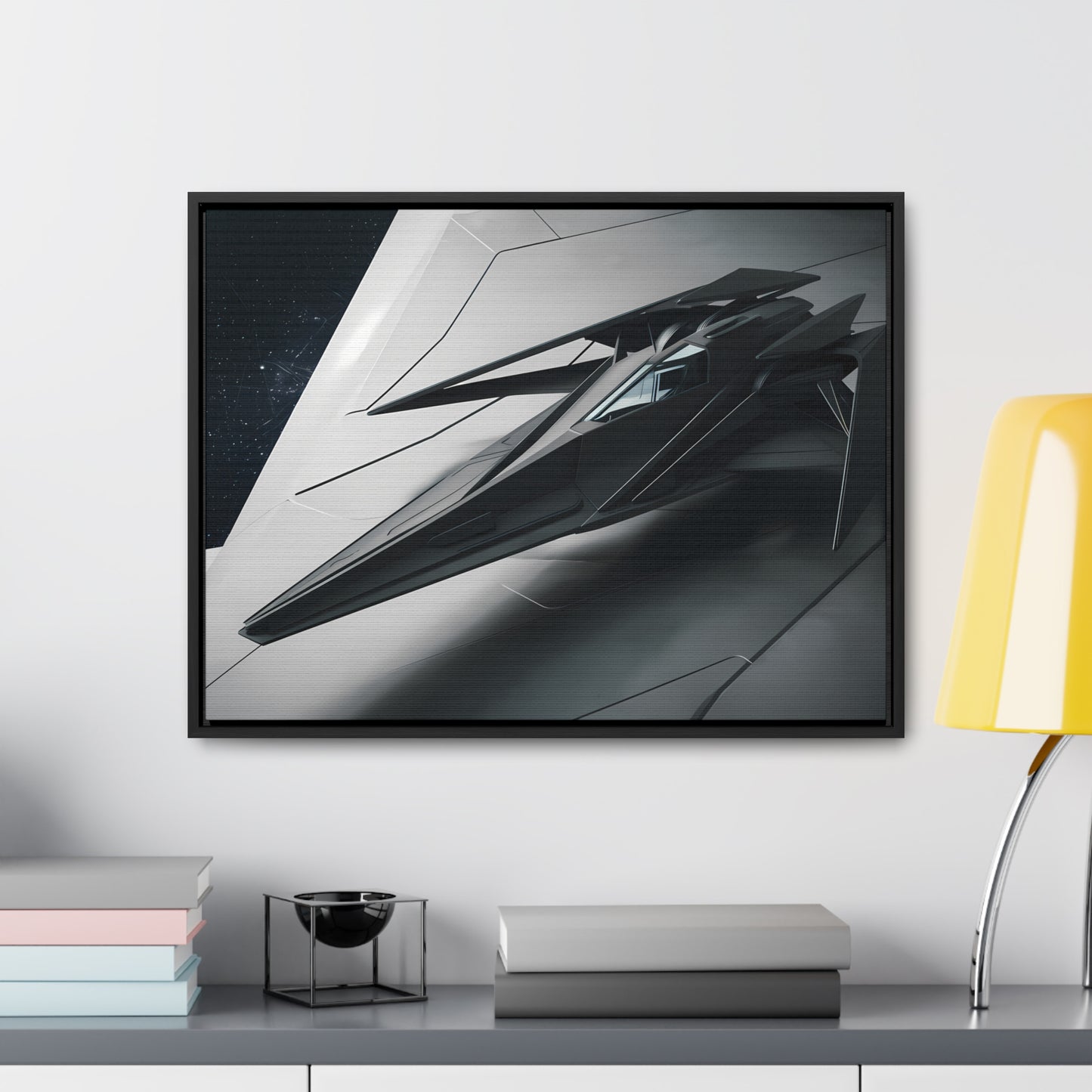 Starlance Stealth Interceptor - Gallery Canvas Wraps, Horizontal Frame