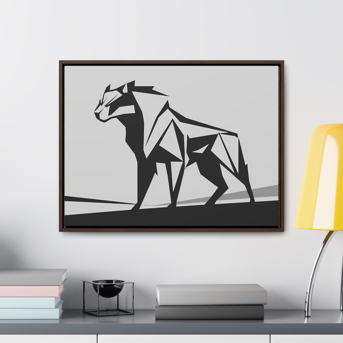 Geometric Beast - Gallery Canvas Wraps, Horizontal Frame