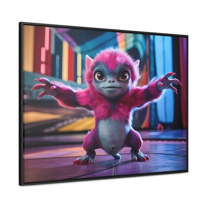 Cosmic Critter on the Dance Floor - Gallery Canvas Wraps, Horizontal Frame