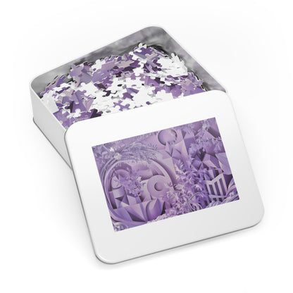 Serenity in Lavender Geometrics - Jigsaw Puzzle (30, 110, 252, 500,1000-Piece)