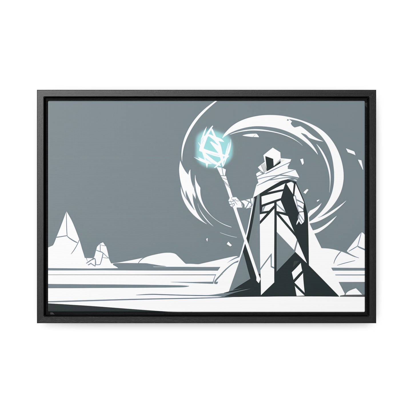 Mage of the Frozen Wastes - Gallery Canvas Wraps, Horizontal Frame