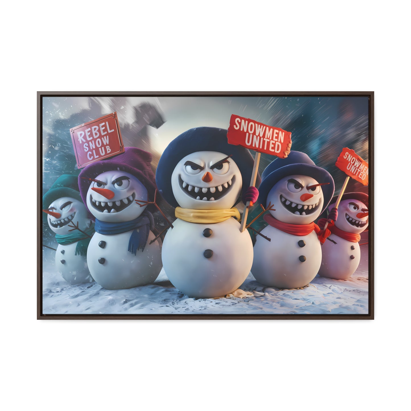 Frosty Revolt - Gallery Canvas Wraps, Horizontal Frame