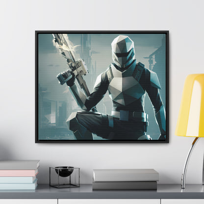 Guardian of the Futuristic Citadel - Gallery Canvas Wraps, Horizontal Frame