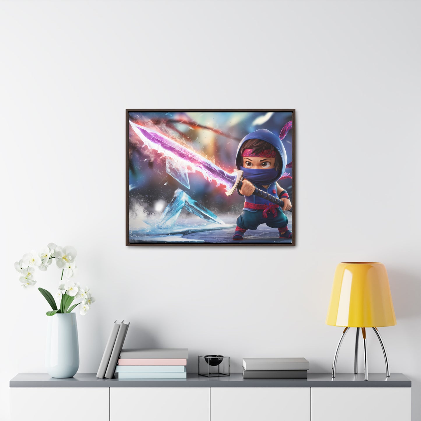 Blade of the Frozen Shadow - Gallery Canvas Wraps, Horizontal Frame