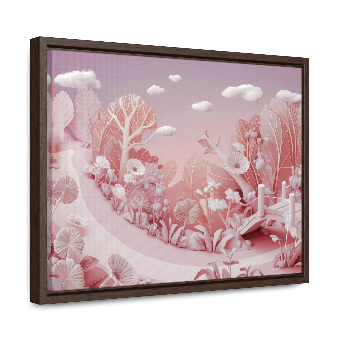 Whimsical Dawn Garden - Gallery Canvas Wraps, Horizontal Frame