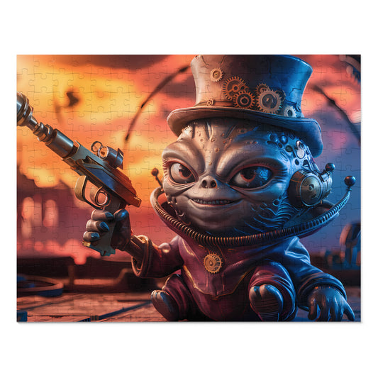 Alien Steampunk Showdown - Jigsaw Puzzle (30, 110, 252, 500,1000-Piece)