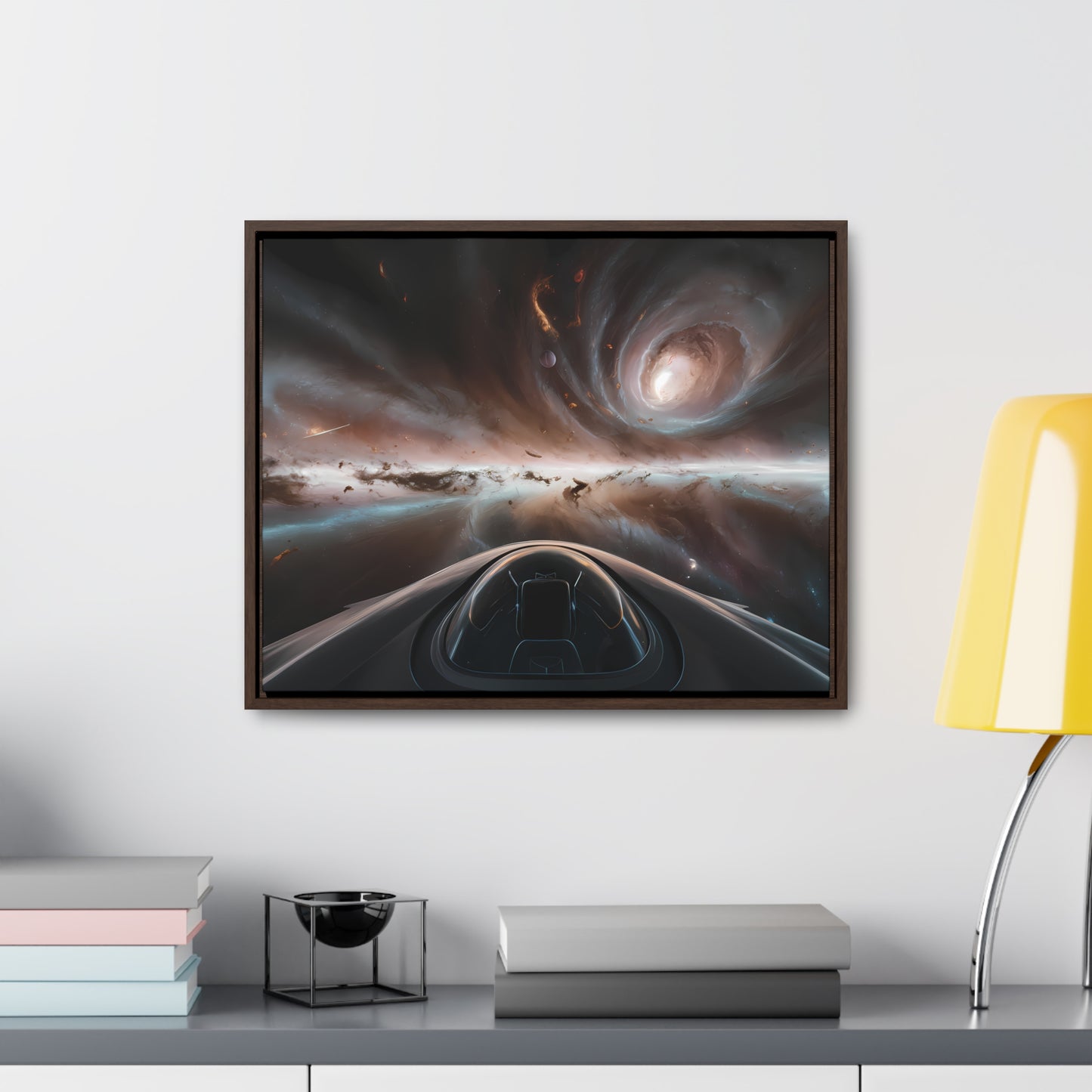 Journey Through the Celestial Abyss - Gallery Canvas Wraps, Horizontal Frame