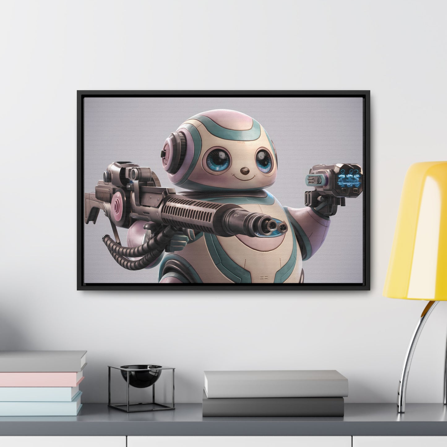 "Adorable Defender" - Gallery Canvas Wraps, Horizontal Frame