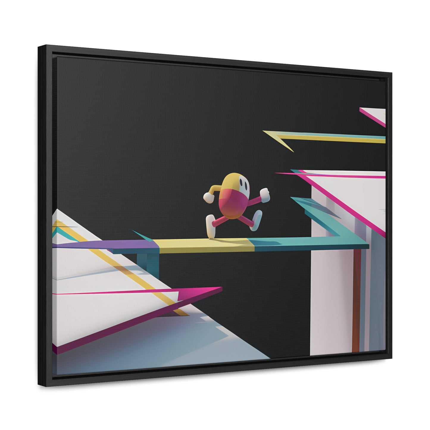 "Leaping Through Dimensions" - Gallery Canvas Wraps, Horizontal Frame