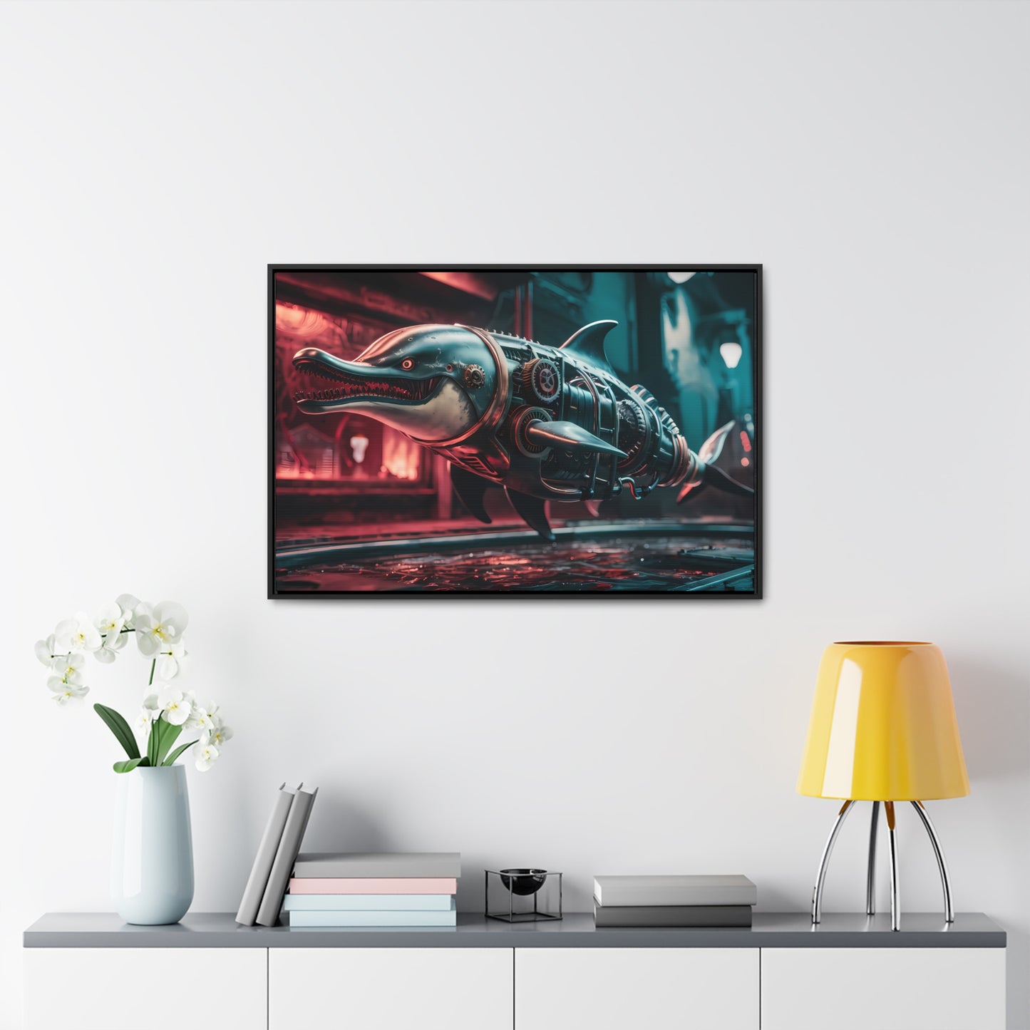 Mechanical Apex Predator - Gallery Canvas Wraps, Horizontal Frame