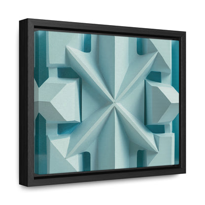 Fractal Symmetry in Ice - Gallery Canvas Wraps, Horizontal Frame